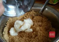 Illustration of how to make assorted glutinous rice balls stuffing 6