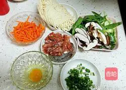 Illustration of how to make fried noodles 1