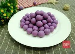 Illustration of homemade purple sweet potato dumplings 7