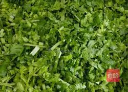Diced sausages Celery fried rice recipe 2