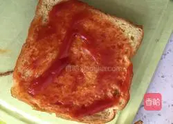 Sandwich.Illustration of how to make it 7