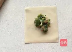Illustration of how to make vegetable and meat wontons 6