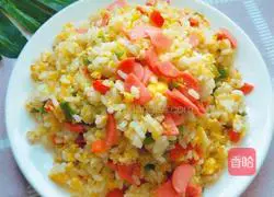 Home-style egg fried rice Practice illustration 9