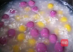 Illustration of how to make wine-filled pumpkin and purple sweet potato dumplings 2