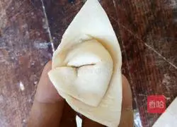 Illustration of how to make cabbage and pork wontons 8