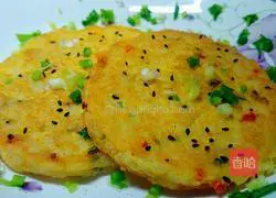 Illustration of how to make fried egg rice cake 9