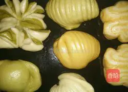 Illustration of how to make colorful steamed buns 11