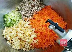 Illustration of how to make carrot and egg dumplings 11