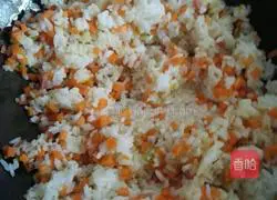 Illustration of how to make assorted fried rice 5