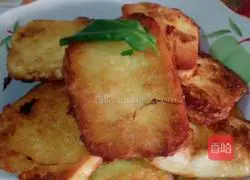 Illustration of how to make pan-fried steamed bun slices 5