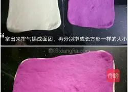 Illustration of how to make two-color steamed buns 6