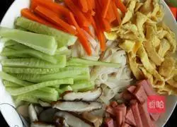 Illustration of how to make cold noodles 9