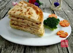 Illustration of how to make scallion pancakes 17