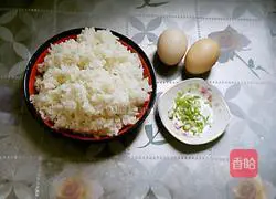 Egg fried rice Illustration of how to do it 1