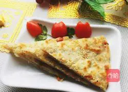 Illustration of how to make ham and chive pancakes 11