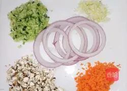 Onion Illustration of how to make egg pancakes 2