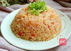 Illustration of how to make tomato and egg fried rice 9