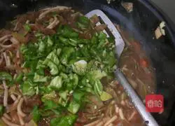 Illustration of how to make five-color fried noodles 8