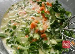 Vegetable egg pancake recipe 4