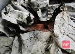 Illustration of how to make lotus leaf rice noodles and meat 9