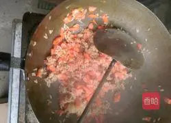 Tomato eggs Illustration of how to make fried rice 3
