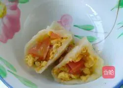 Illustration of how to make tomato and egg dumplings 18
