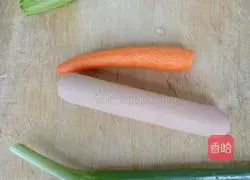 Illustration of how to make egg fried rice 1