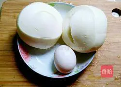 Illustration of how to make pan-fried steamed buns 1
