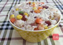 Illustration of how to make assorted fried rice with sausage and shrimp 10