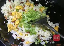 Cantonese Sausage and Egg Fried Rice Recipe Illustration 8