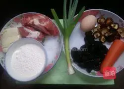 Illustration of how to make Korean tofu cake 1