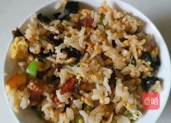 Illustration of how to make sausage fried rice 7