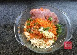 Illustration of making Korean tofu cake 3