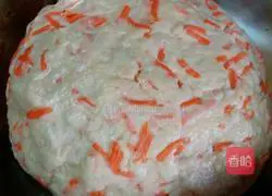 (Hot Noodles) Illustration of how to make carrot shredded cakes 4