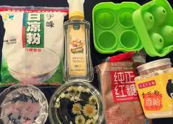 Illustration of how to make Shuixinxuan cake (Sakura & Jasmine & Chrysanthemum) 1