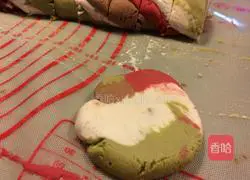 Illustration of how to make glutinous rice balls with glaze bean paste 4