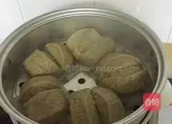 Illustration of how to make mung bean steamed buns 5