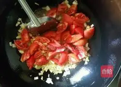 Illustration of how to make tomatoes, eggs and nepeta noodles 4