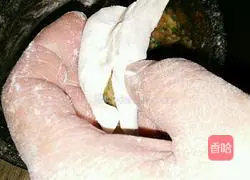 Illustration of how to make chicken and coriander dumplings 17