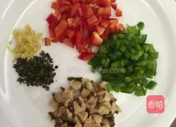 Illustration of how to make pepper fried rice 2