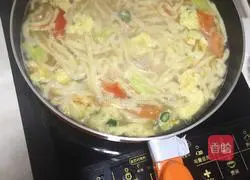 tomatoes Illustration of how to make egg and bean noodles 5