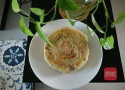 Illustration of how to make scallion pancakes with oil residue 15