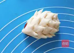 Illustration of how to make hedgehog steamed buns 9