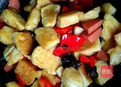 Illustration of how to make fried steamed buns 8