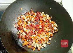 Illustration of how to make braised rice with mushrooms and sausage 6