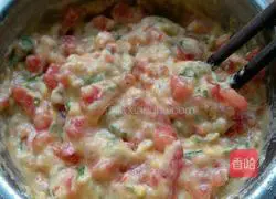 Illustration of how to make tomato egg pancake 6