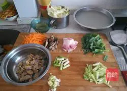 Illustration of how to make fried noodles 1