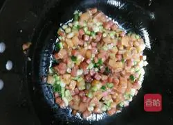 Illustration of how to make diced colorful steamed buns 7