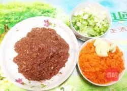 Illustration of how to make mutton fried rice 2