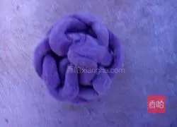 Illustration of how to make purple sweet potato and hydrangea steamed buns 13